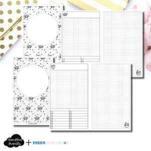 CAHIER TN Size | Undated Day on 2 Page or Project Bubba Bear Studios Collaboration Printable Insert