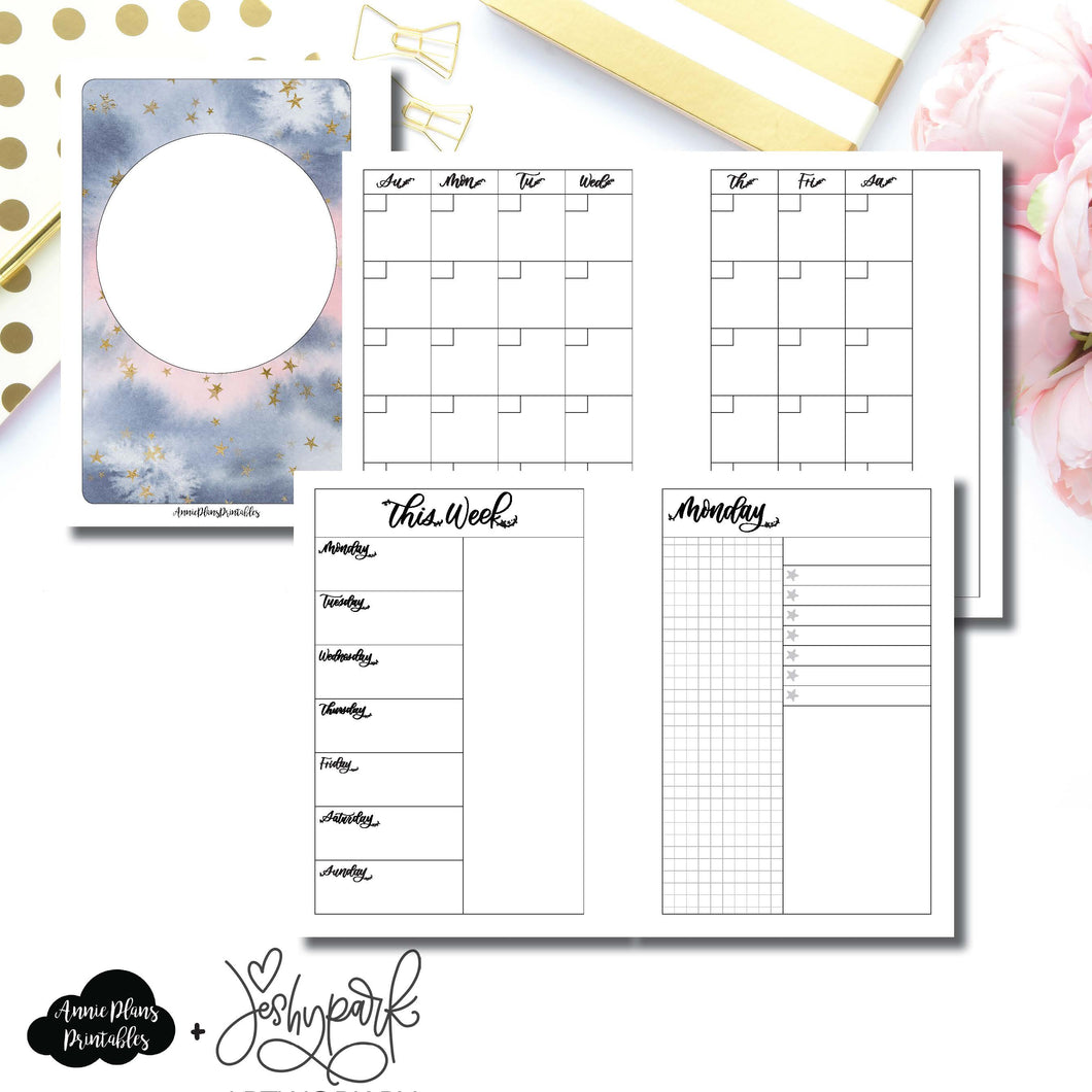 A6 Rings Size | JeshyPark Undated Daily Collaboration Printable Insert ©