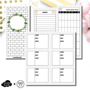 H Weeks Size | Plant Care - Fox & Pip Collaboration Printable Insert ©
