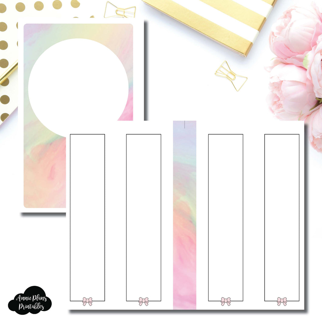 Half Letter Rings Size | SimplyGilded Collaboration Vertical Week on 4 Page Printable Insert ©