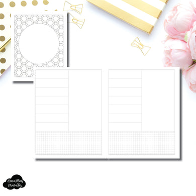 A5 Wide Rings Size | HWeeks Weekly Layout Printable Insert ©