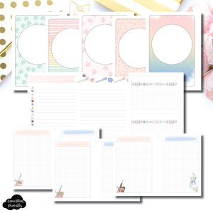 A5 Wide Rings Size | Gamer Planner Girl Notes Bundle Printable Insert