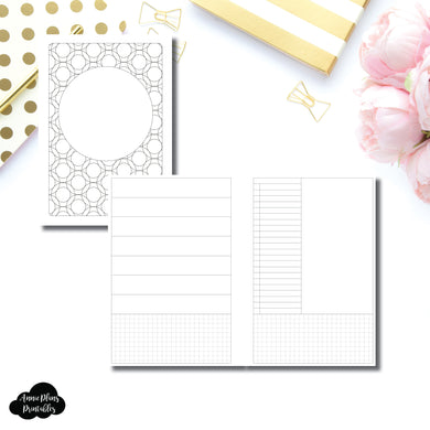 A5 Rings Size | HWeeks Weekly Layout Printable Insert ©