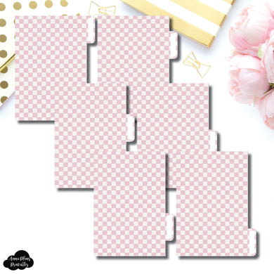 Pocket Ring Dividers | Luxe Pink 6 Side Tab Printable Dividers