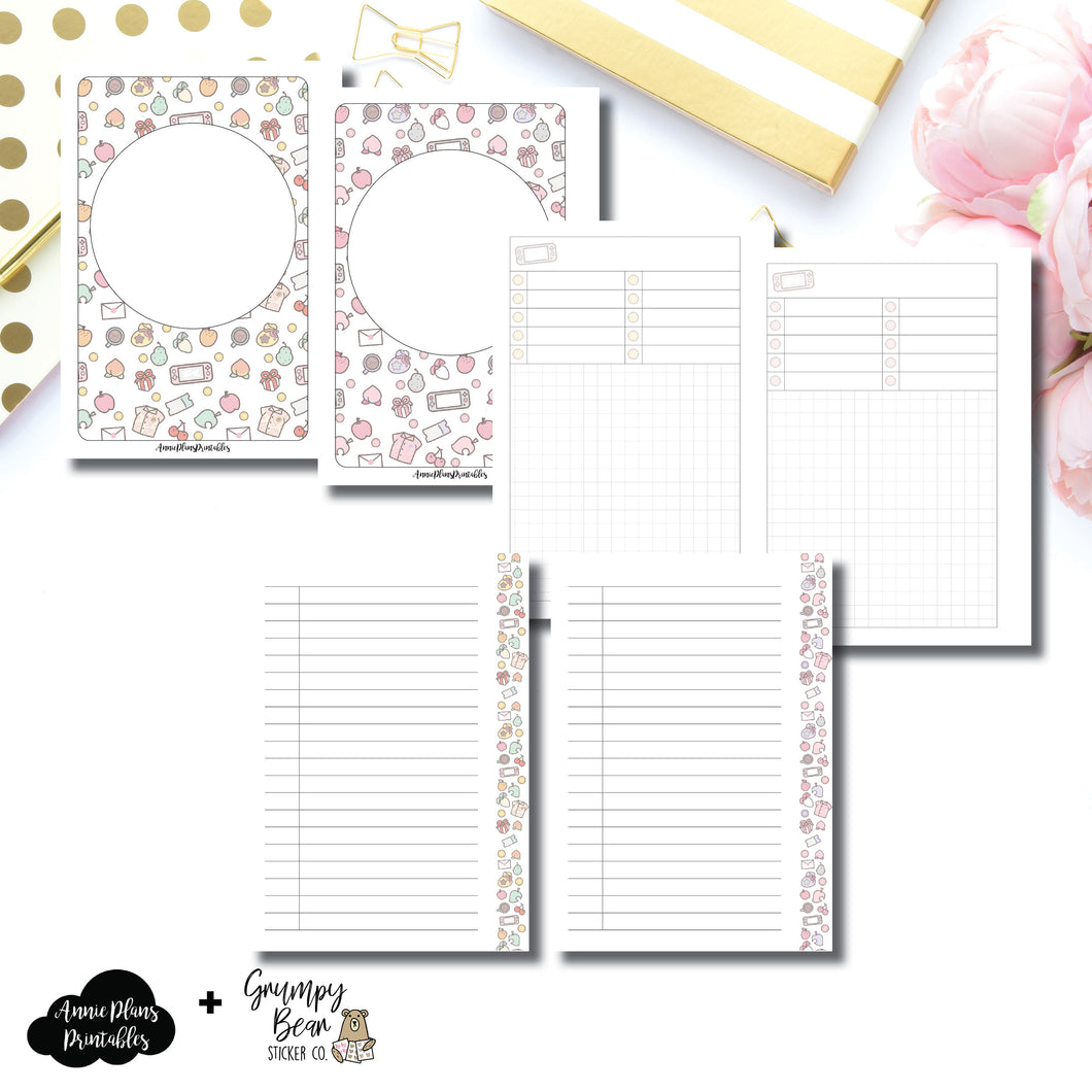 B6 Rings Size | Grumpy Bear AC Collaboration Printable Insert