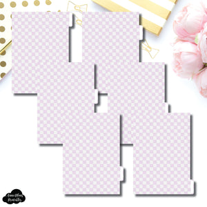 A5 Ring Dividers | Luxe Lilac 6 Side Tab Printable Dividers