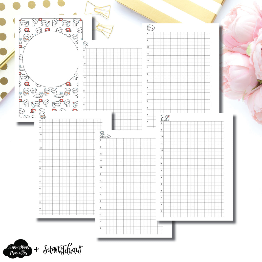 A6 Rings Size | SeeAmyDraw Timed Daily Grid Collab Printable Insert