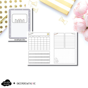 Micro TN Size | Undated Monthly OnceMoreWithLove Collaboration Printable Insert ©