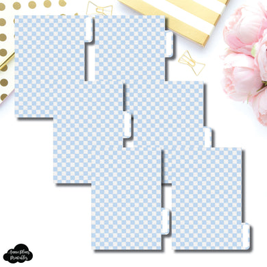 Pocket Ring Dividers | Luxe Blue 6 Side Tab Printable Dividers