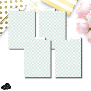Pocket Plus Ring Dividers | Luxe Mint 4 Top Tab Printable Dividers