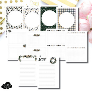 Half Letter Rings Size | HOLIDAY NOTES Printable Insert ©