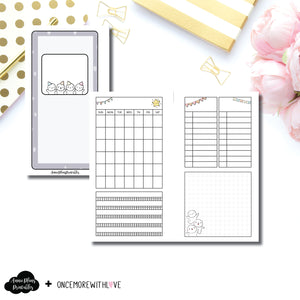 Personal TN Size | Undated Monthly OnceMoreWithLove Collaboration Printable Insert ©