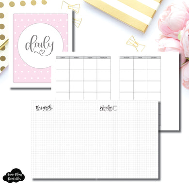 Classic HP Size | SeeAmyDraw Undated Daily Grid Collaboration Printable Insert ©