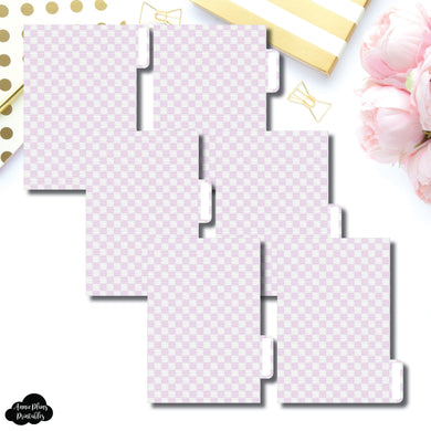 Pocket Ring Dividers | Luxe Lilac 6 Side Tab Printable Dividers