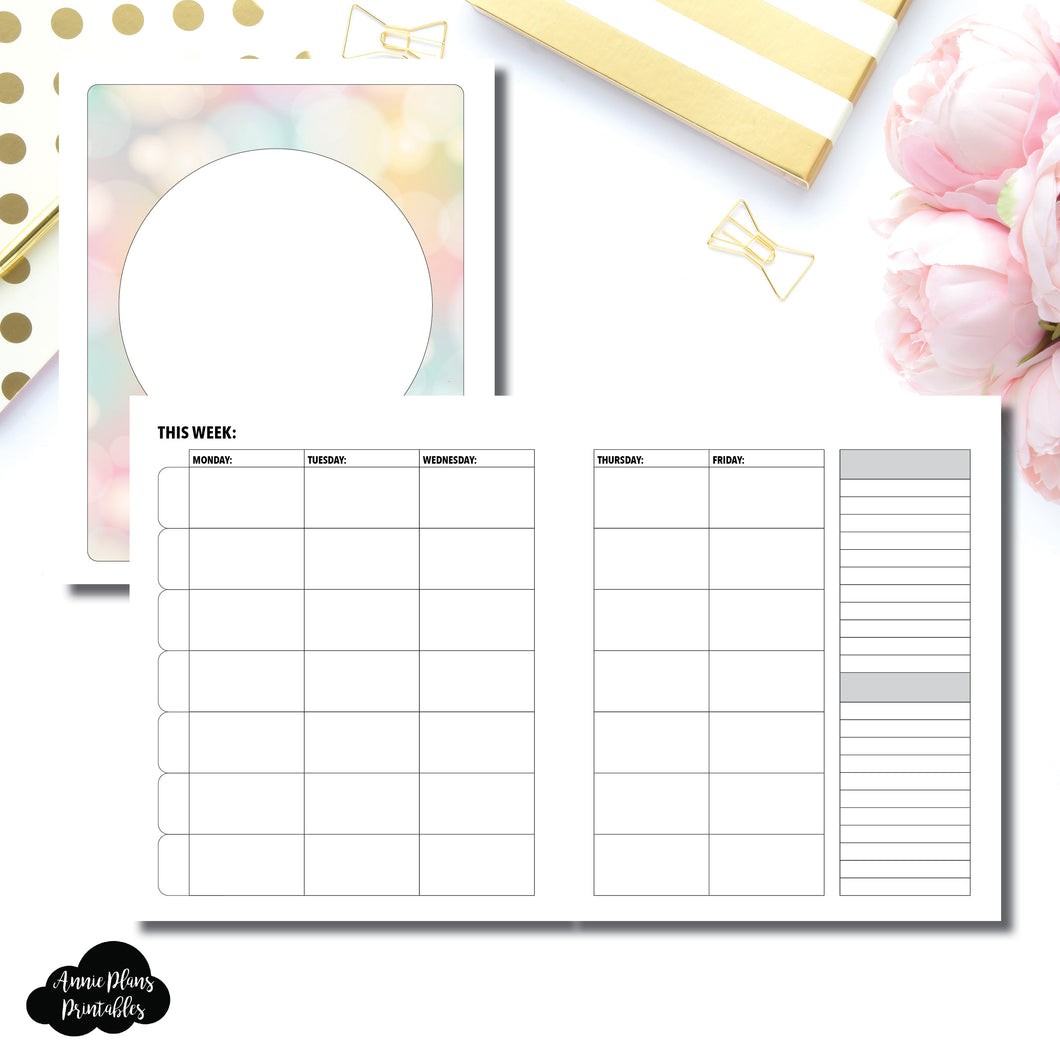 A5 Wide Rings Size | Lesson Planner Printable Insert ©
