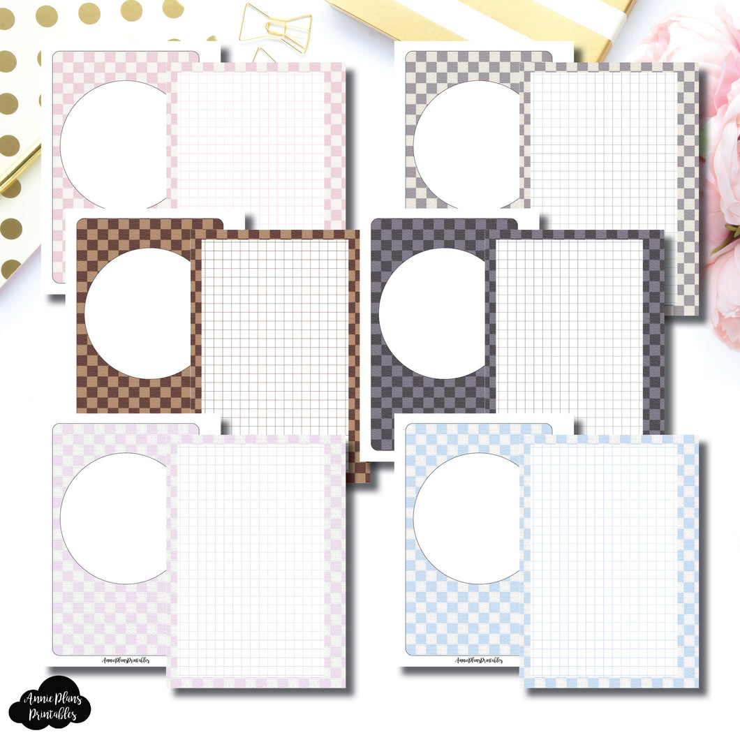 A5 Wide Rings Size | Luxe Grid Printable Insert ©