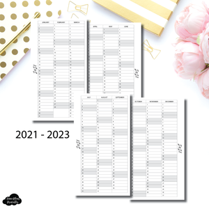 Personal Rings Size | 2021 - 2023 Important Dates Printable Insert