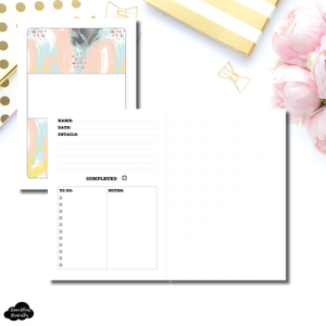 A5 Rings Size | Event/Project Planning Printable Insert