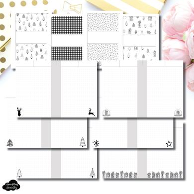 B6 TN Size | Minimalist Holiday Printable Insert
