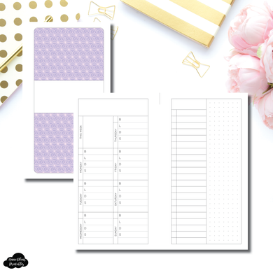 Personal Rings Size | MEAL TRACKER + LIST PRINTABLE INSERT