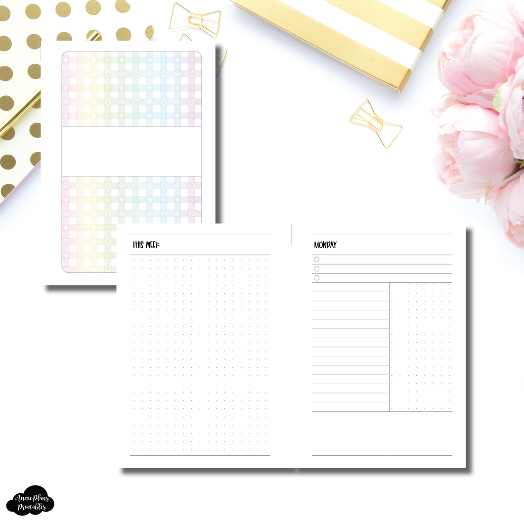 B6 Slim TN Size | Winter Luxe Daily Printable Insert
