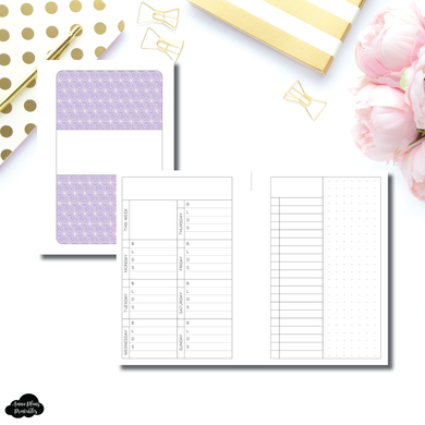 Pocket Plus Rings Size | MEAL TRACKER + LIST PRINTABLE INSERT