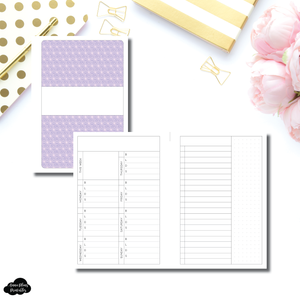 Personal Wide Rings Size | MEAL TRACKER + LIST PRINTABLE INSERT