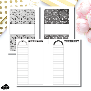 Pocket Rings Size | Neutral Valentines List/Notes Printable Insert