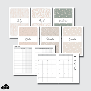 A5 Ring Dividers  Luxe Brown 5 Top Tab Printable Dividers –  AnniePlansPrintables, LLC