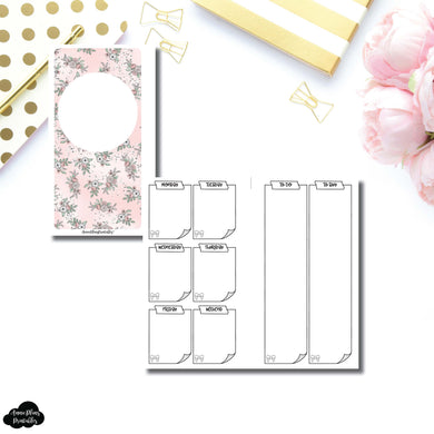Personal Rings Size | Week at a Glance on 2 Pages Collaboration with Sparkly Paper Co/Fox & Pip Printable Insert ©