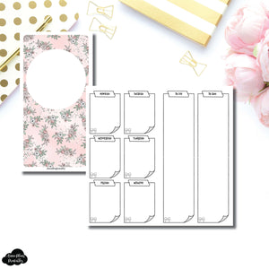 Standard TN Size | Week at a Glance on 2 Pages Collaboration with Sparkly Paper Co/Fox & Pip Printable Insert ©