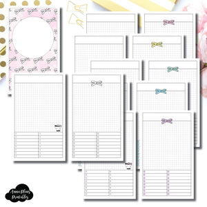 Cahier TN Size | Undated Day on a Page or Project HappieScrappie Collaboration Printable Insert ©