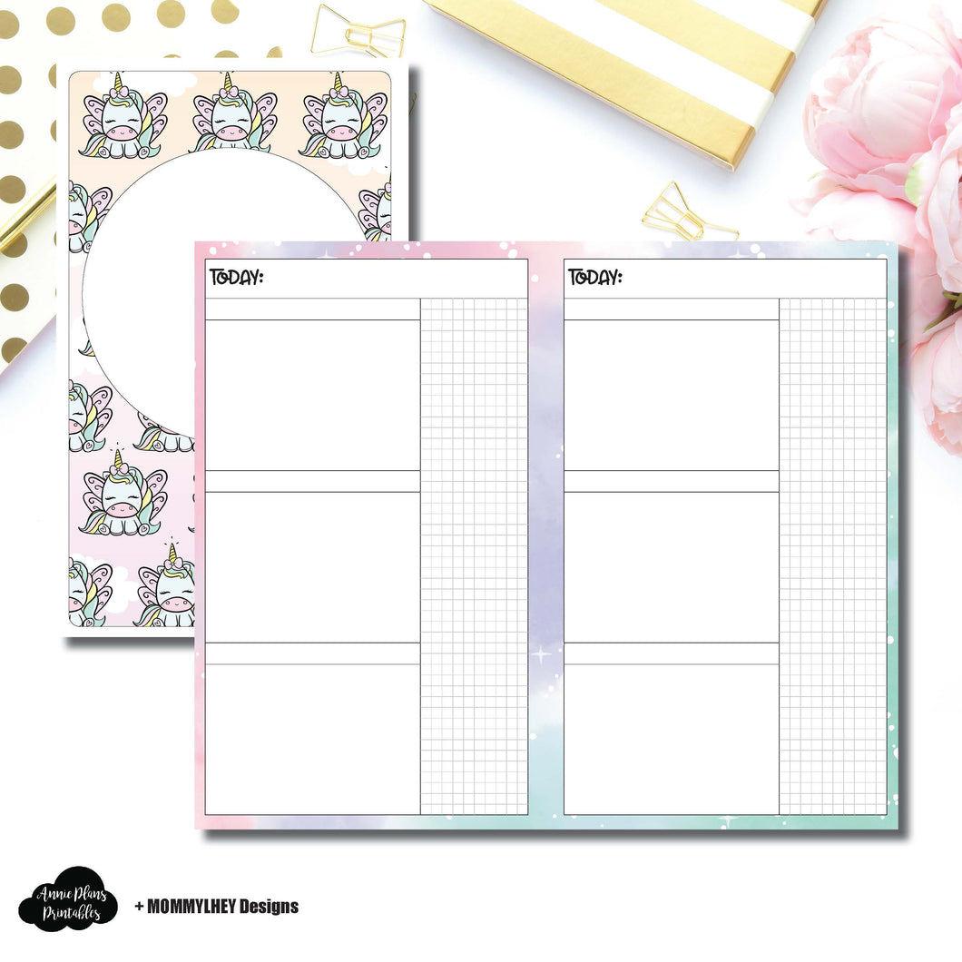 CAHIER TN Size | MommyLhey Designs Collaboration Undated Daily Printable Insert ©