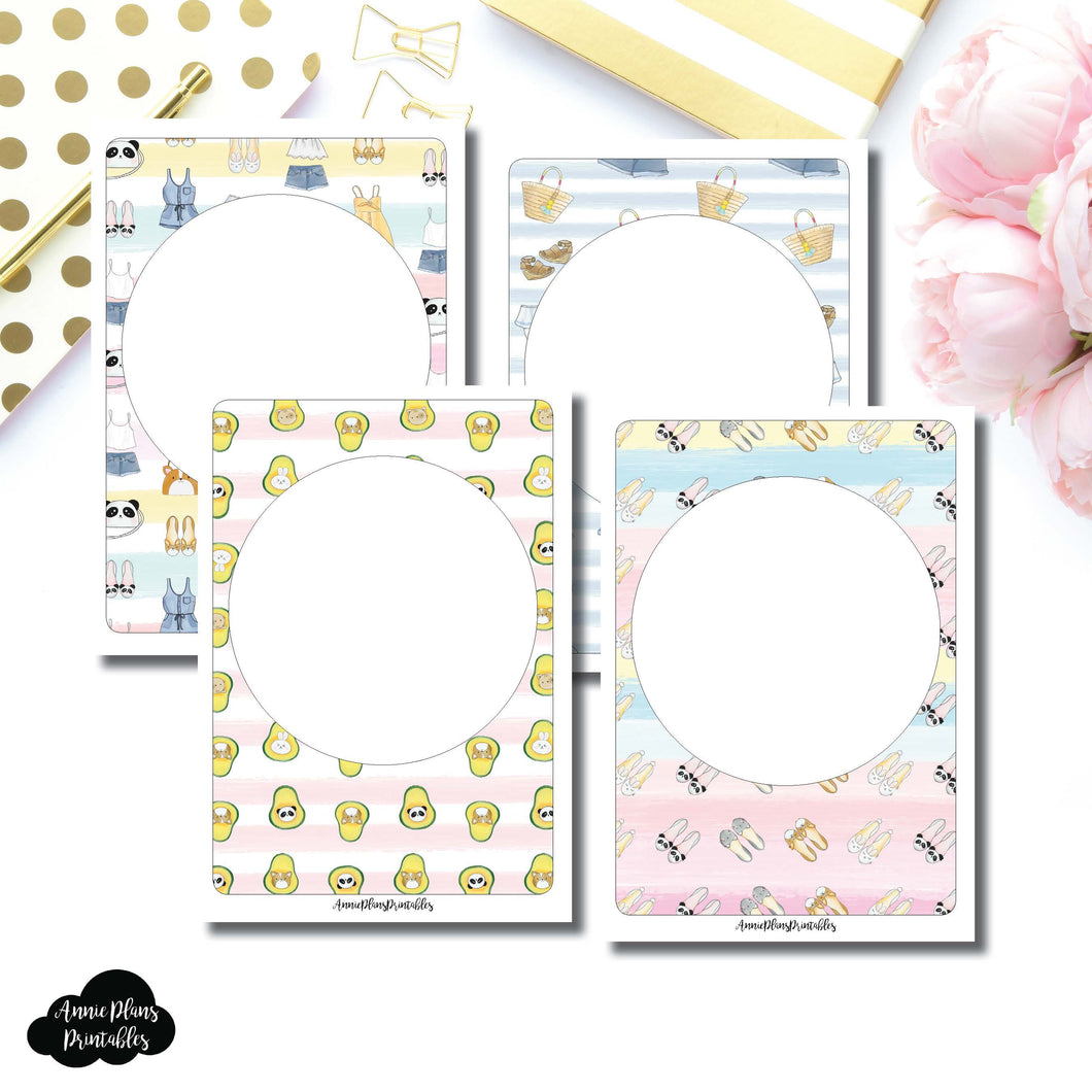 Half Letter Rings Size | Blank Printable Covers for Inserts ©