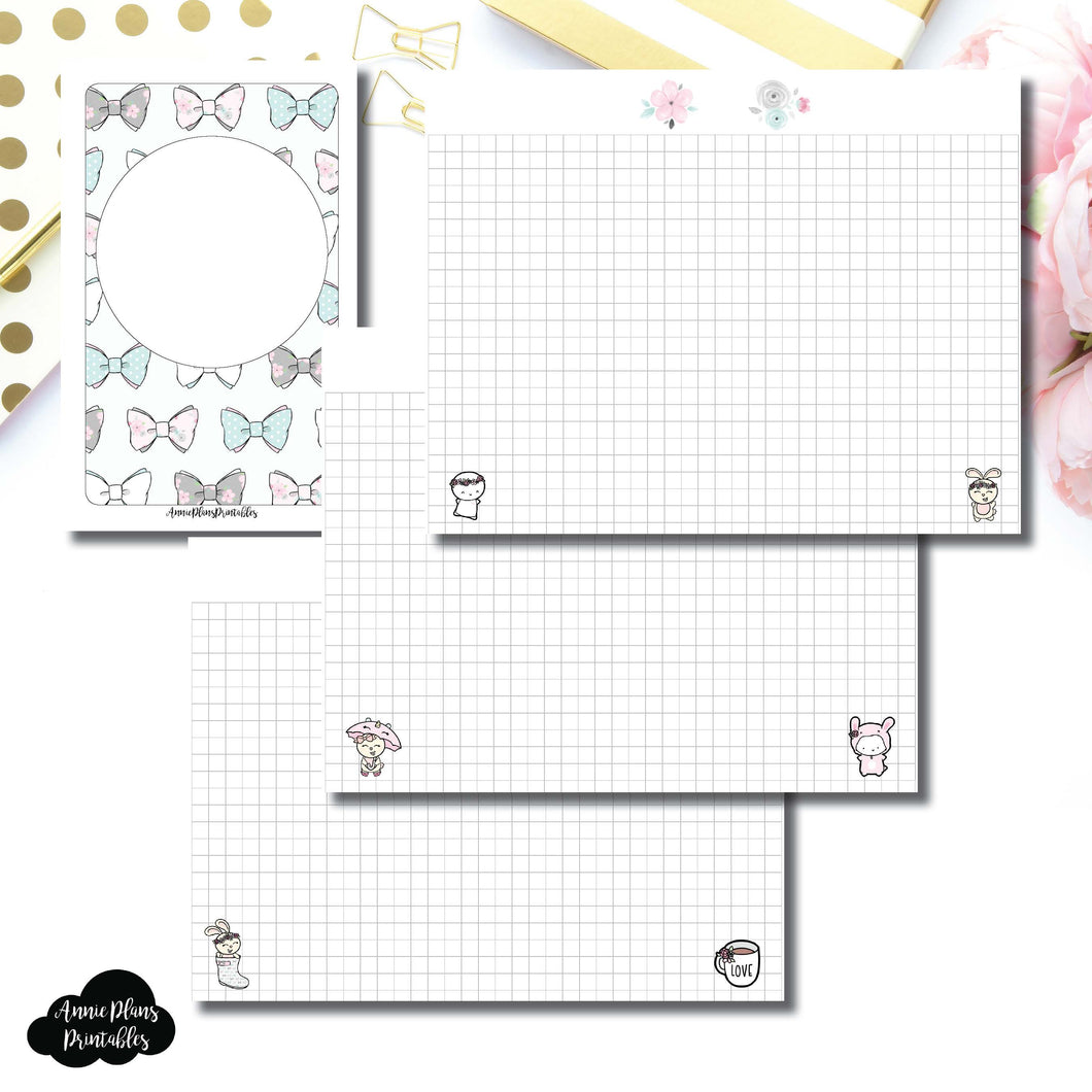 POCKET TN Size | theCoffeeMonsterzco & Sparkly Paper Co Collab Grid Printable Insert ©