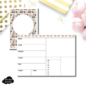 A6 TN Size | Undated Week on 2 Page Collaboration Printable Insert ©