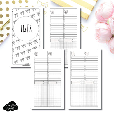 CAHIER TN SIZE | 2 Column Lists Printable Insert ©