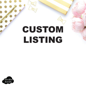 Custom Listing for Cindy