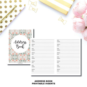 B6 TN Size | Address Book Printable Insert ©