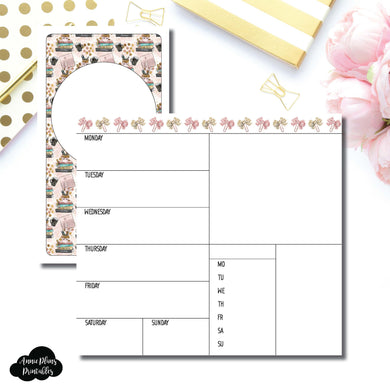 Personal TN Size | Undated Week on 2 Page Collaboration Printable Insert ©