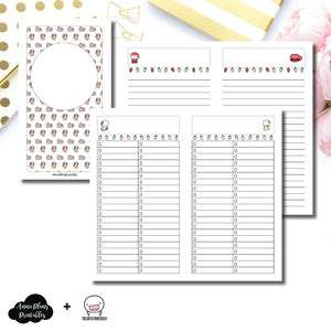 Personal TN Size | TheCoffeeMonsterzCo Collaboration Holiday Notes & Lists Printable Insert ©