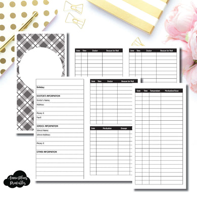 Standard TN Size | KIDS Information Printable Insert ©