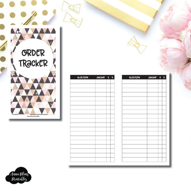 Personal TN SIZE | Basic Order Tracker Printable Insert ©