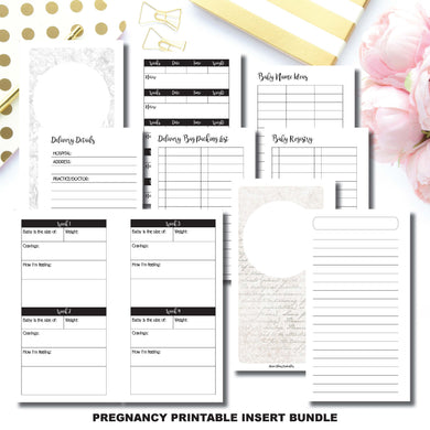 Personal Rings Size | Pregnancy Bundle | Printable Insert ©