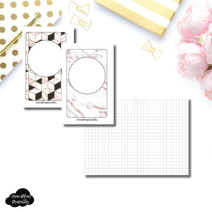 Pocket Rings Size | Plain GRID Printable Inserts ©