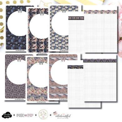 Personal Wide Rings Size | Blank Covers + Undated Grid Collaboration Printable Insert ©