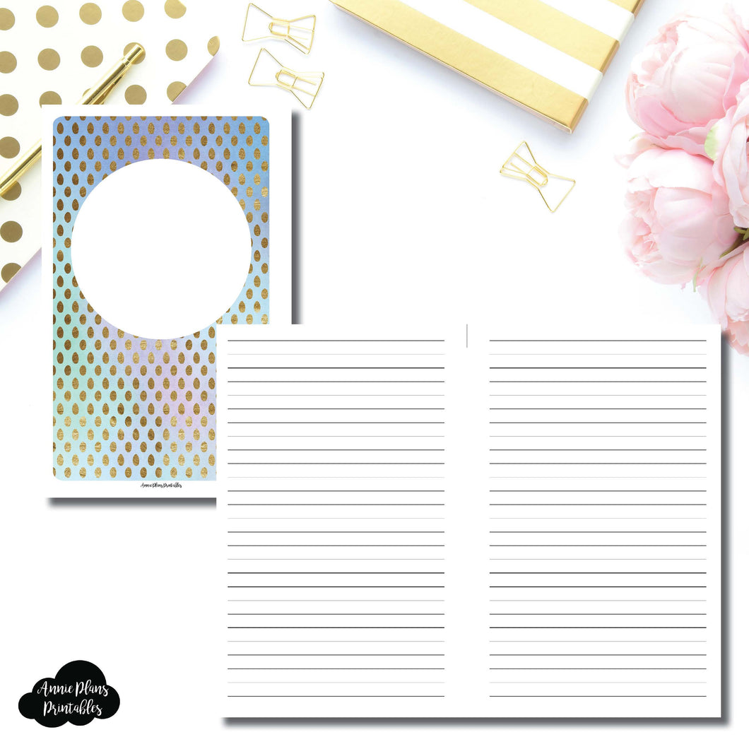 Half Letter Rings Size | Hand Lettering/Calligraphy Practice Sheet Printable Insert ©