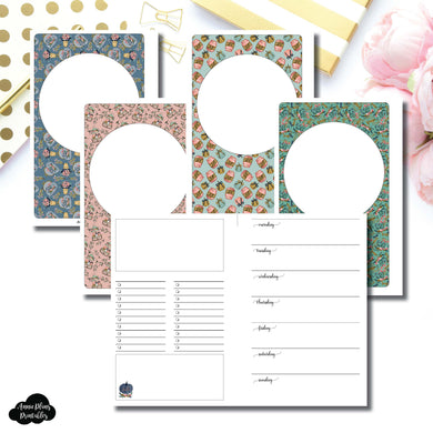 Mini HP Size | Blank Covers + Undated Week on 2 Page Collaboration Printable Insert ©