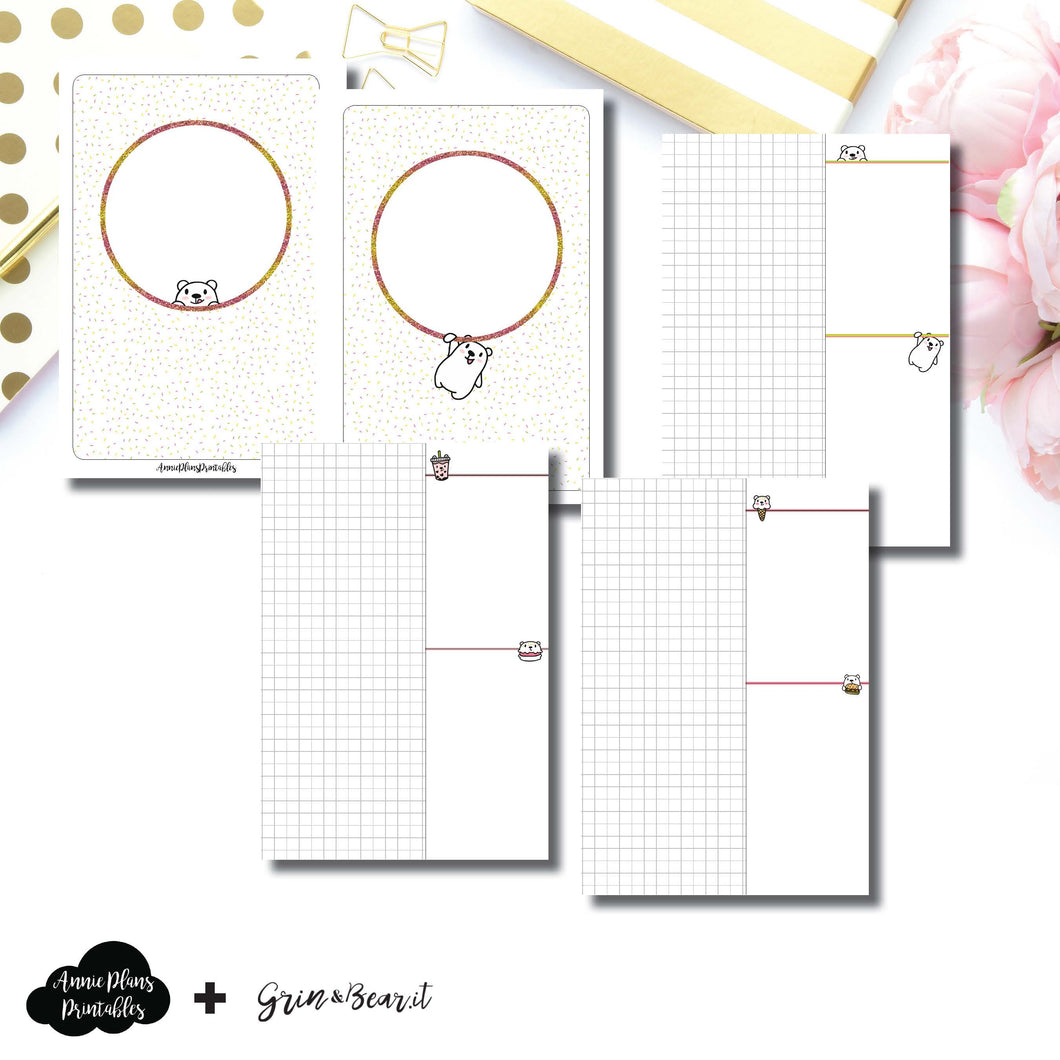 Personal Wide Rings Size | Grin & Bear It Collaboration Grid Column Printable Insert ©