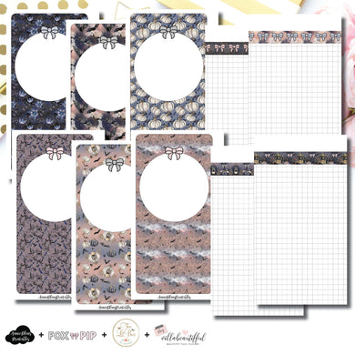 Personal Rings Size | Blank Covers + Undated Grid Collaboration Printable Insert ©